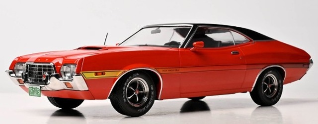<予約 2026/1月発売予定> ixo 1/18 フォード グラントリノ スポーツ 2ドア 1972 レッド