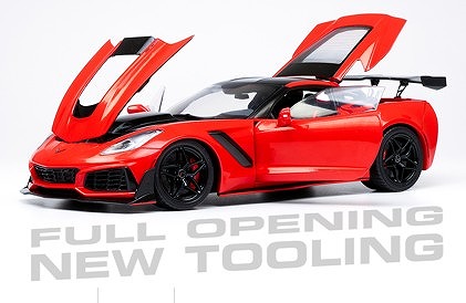 <予約 2026/1月発売予定> ixo 1/18 シボレー コルベット C7 ZR1 2019