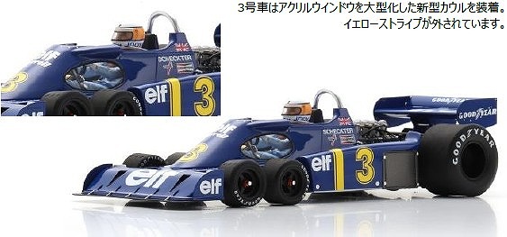 <予約 2026/12月発売予定> Spark 1/18 Tyrrell P34 No.3 2nd British GP 1976 Jody Scheckter