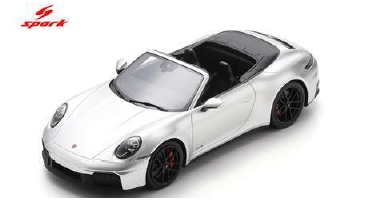 <予約　2026/12月以降発売予定> spark 1/18 Porsche 911 Carrera 4 GTS Cabriolet  (992.2) - Ice Grey Metallic