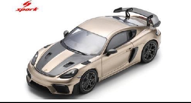 <予約　2026/12月以降発売予定> spark 1/18 Porsche Cayman GT4 RS - Gold bronze metallic with Weissach package