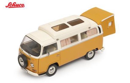 <予約 2027/4月発売予定> Schuco 1/18 1970 VW T2a Campingbus AMESCADOR (with camping tent)