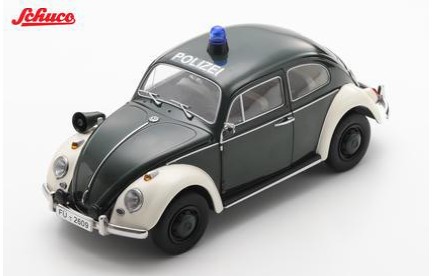 <予約 2026/12月発売予定> Schuco 1/18 1960 VW Beetle POLIZEI