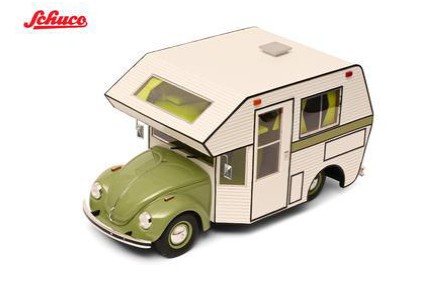 <予約 2026/8月発売予定> Schuco 1/18 1960 VW Beetle Motorhome green