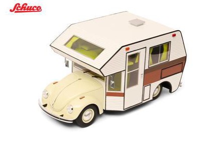 <予約 2026/8月発売予定> Schuco 1/18 1960 VW Beetle Motorhome beige