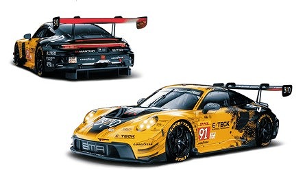 <予約 2026/7月発売予定> Trends Hobby 1/64 Porsche 911 GT3 R LeMans 24H 2024 #91