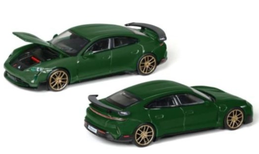 Trends Hobby 1/64 Porsche Taycan Turbo GT グリーン