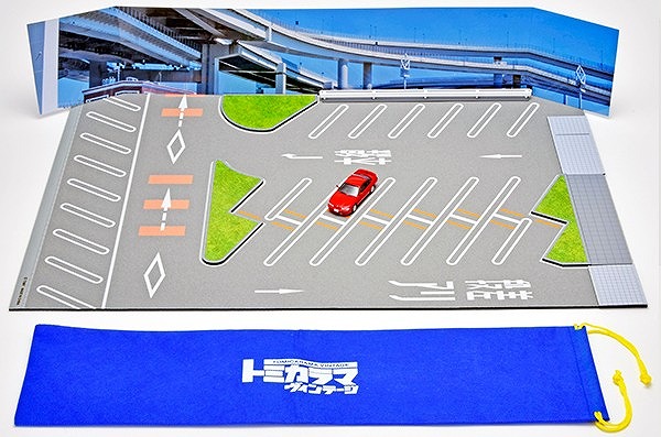 TOMYTEC 1/64 トミカラマ ヴィンテージ12a 大黒パーキングエリア マットA（日産 シルビア Q's エアロ 95年式付属）