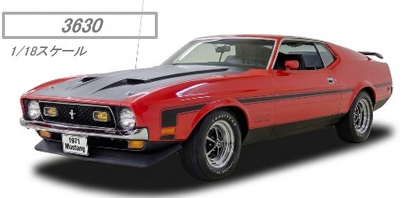 <予約 2026/11月発売予定> SUNSTAR 1/18 フォード マスタング BOSS 351 1971 ブライトレッド