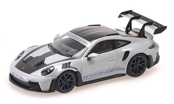 MINICHAMPS 1/43 ポルシェ 911 (992) GT3RS 2022 グレーメタリック/ブルーホイール 限定 649台