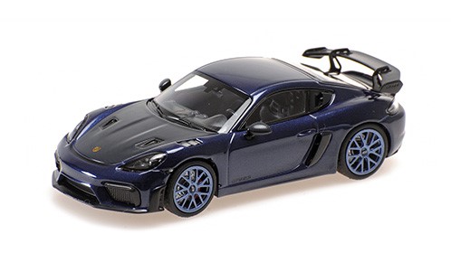 MINICHAMPS 1/43 ポルシェ ケイマン GT4 RS 2021 ブルー/ブルーホイール