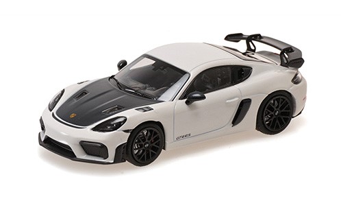 MINICHAMPS 1/43 ポルシェ ケイマン GT4 RS 2021 ホワイト/ブラックホイール
