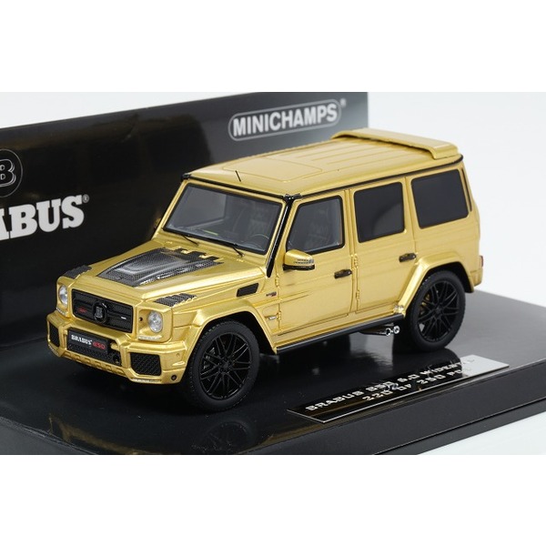 【ミニチャンプス】 1/43 ブラバス 850 6.0 BITURBO ワイドスター AUF ベース （メルセデス ベンツ AMG G 63 2016） イエロー