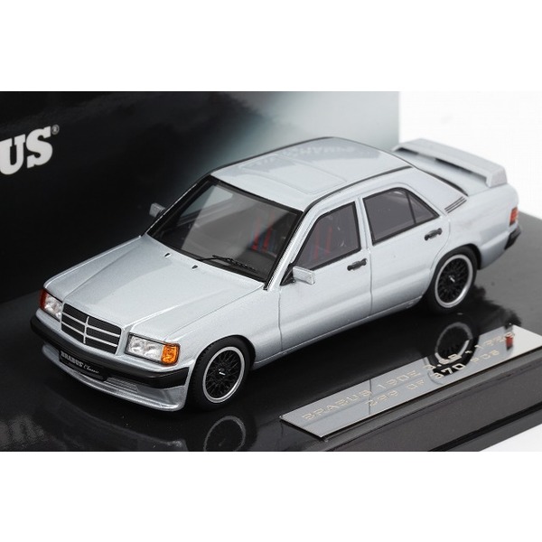【ミニチャンプス】 1/43 ブラバス メルセデス 190E 3.6S 1989 シルバー　※限定370台