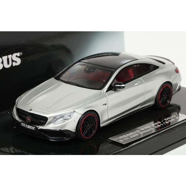 【ミニチャンプス】 1/43 ブラバス 850 S63 Sクラス クーペ 2015 （グレーメタリック） ※限定350台