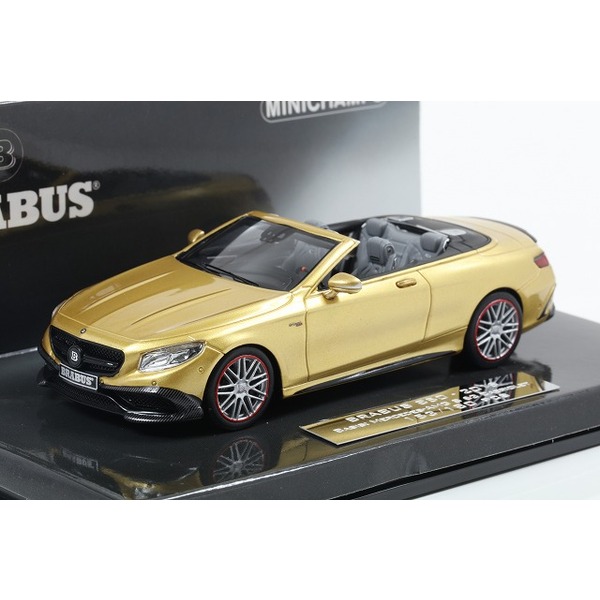 【ミニチャンプス】 1/43 ブラバス 850 メルセデス AMG S 63 Sクラス カブリオレ （2016） ゴールド