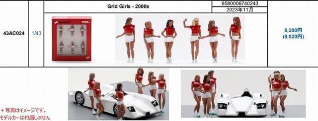 Spark 1/43 Grid Girls - 2000s