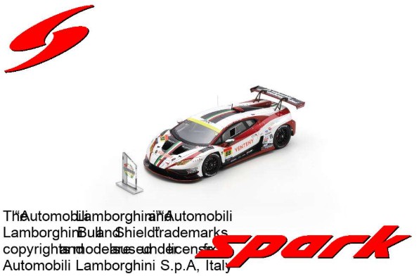 Spark 1/43 VENTENY Lamborghini GT3 No.88 JLOC Champion GT300 SUPER GT 2024 with CHAMPION BOARD T. Kogure - Y. Motojima