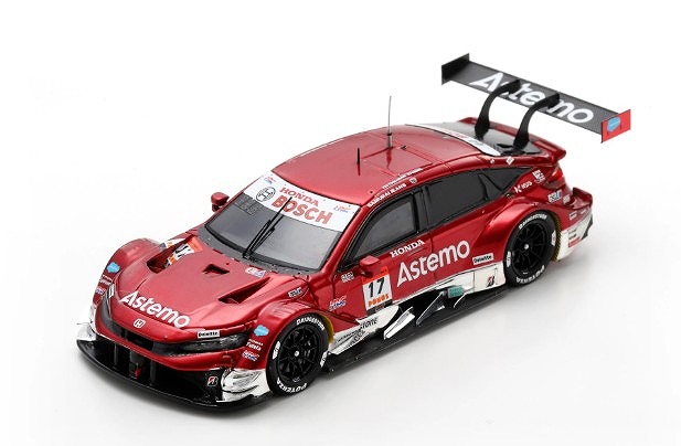 Spark 1/43 Astemo CIVIC TYPE R-GT Astemo REAL RACING No.17 GT500 SUPER GT 2025 K. Tsukakoshi - S. Koide 