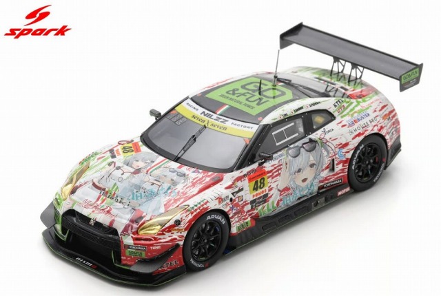 Spark 1/43 Datsumou K's Frontier GO & FUN NekoNeko GT-R NILZZ RACING No.48 GT300 SUPER GT 2025 T. Ida - Y. Shibata