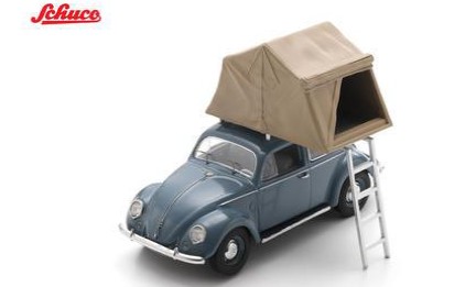 <予約 2026/10月発売予定> Schuco 1/43 1951 VW Beetle with roof tent