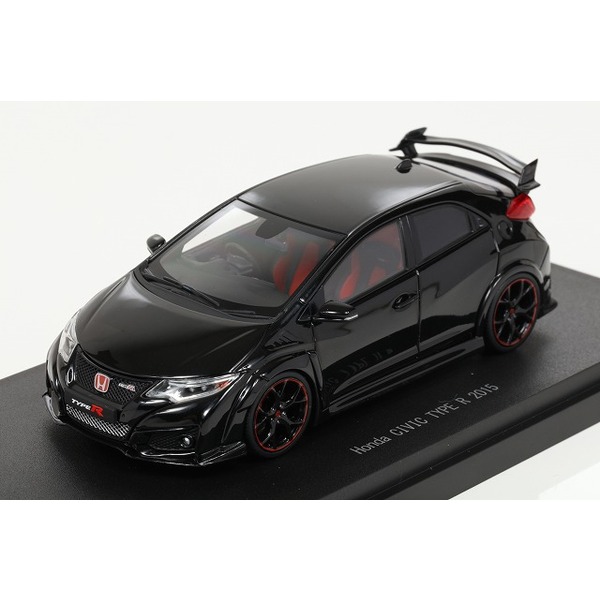 【エブロ】 1/43 ホンダ シビック タイプR 2015 （UK Lisense Plate） クリスタルブラックパール