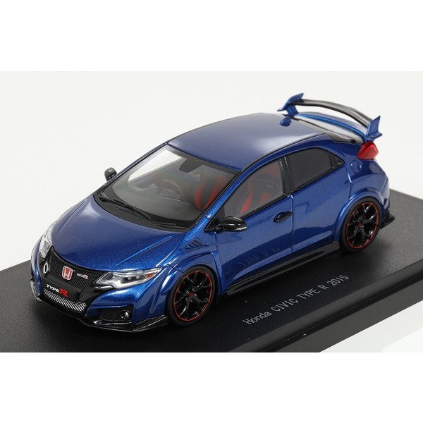 【エブロ】 1/43 ホンダ シビック タイプR 2015 （UK Lisense Plate） ブリリアントスポーティーブルーメタリック