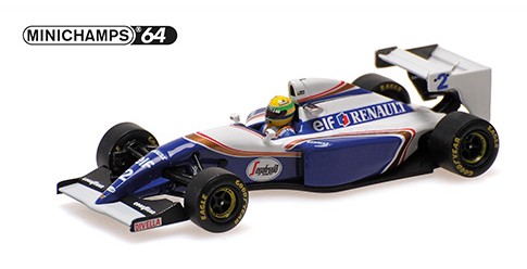 MINICHAMPS 1/64 ウィリアムズ ルノー FW16 アイルトン セナ パシフィックGP 1994