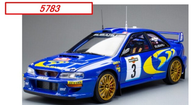 <予約 2026/8月以降発売予定> SUN STAR 1/18 スバル インプレッサ S5 WRC 1998年 ラリーサンレモ 3位  #3 C.McRae/N.Grist