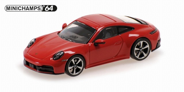 <予約 2026/1月頃発売予定> MINICHAMPS 1/64 ポルシェ 911 (992.2) カレラ 2025 レッド