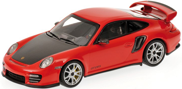 <予約 2026/8月発売予定> MINICHAMPS 1/64 ポルシェ 911 (997.2) GT2 RS 2010 レッド/シルバーホイール