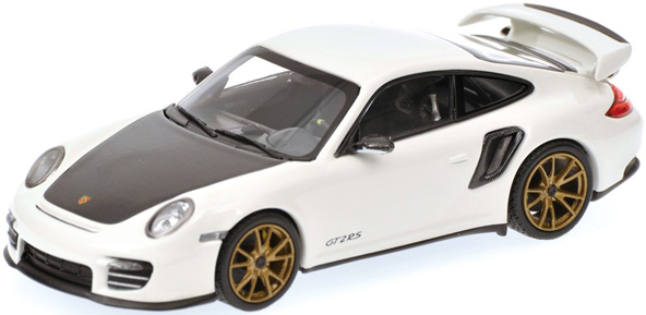 <予約 2026/8月発売予定> MINICHAMPS 1/64 ポルシェ 911 (997.2) GT2 RS 2010 ホワイト/ゴールドホイール