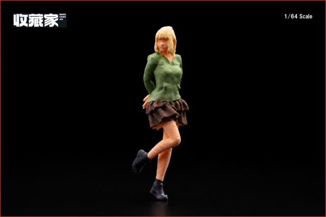 収蔵家 SHOUCANGJIA 1/64 フィギュア 緑の服の女の子