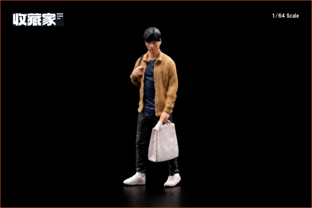 <予約 2026/12月以降発売予定> 収蔵家 SHOUCANGJIA 1/64 フィギュア 袋を持った男性 (茶色い服)