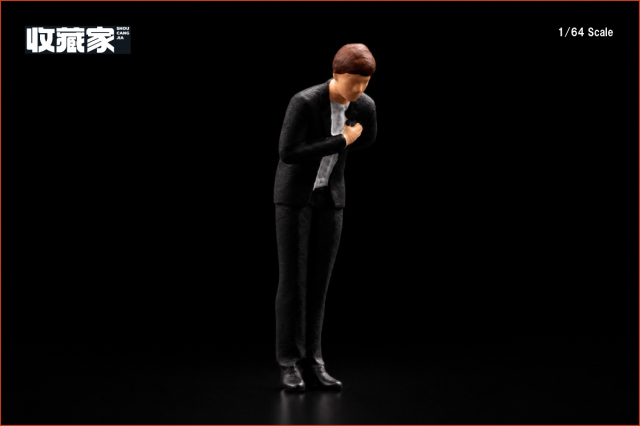 <予約 2026/12月以降発売予定> 収蔵家 SHOUCANGJIA 1/64 フィギュア 受付案内の男性 (黒いスーツ)
