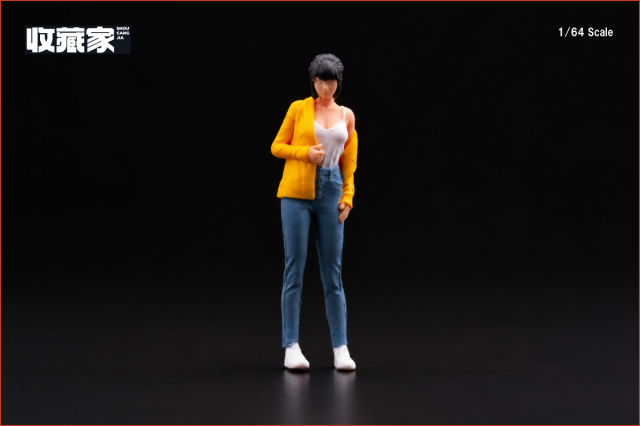 収蔵家 SHOUCANGJIA 1/64 フィギュア キャミソール姿の女の子 (黄色い服)