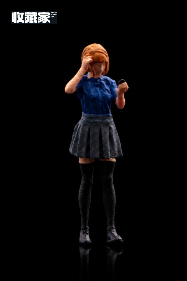 <予約 7月以降発売予定> 収蔵家 SHOUCANGJIA 1/64 フィギュア 手鏡を持つ女の子 (青い服)