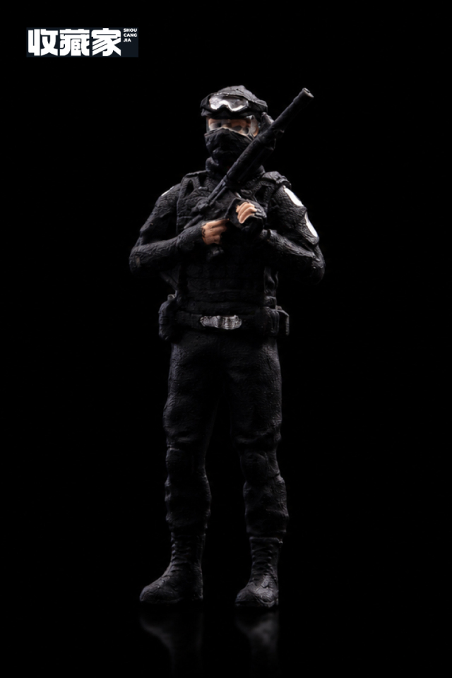 <予約 7月以降発売予定> 収蔵家 SHOUCANGJIA 1/64 フィギュア 特殊部隊 覆面男性警察官