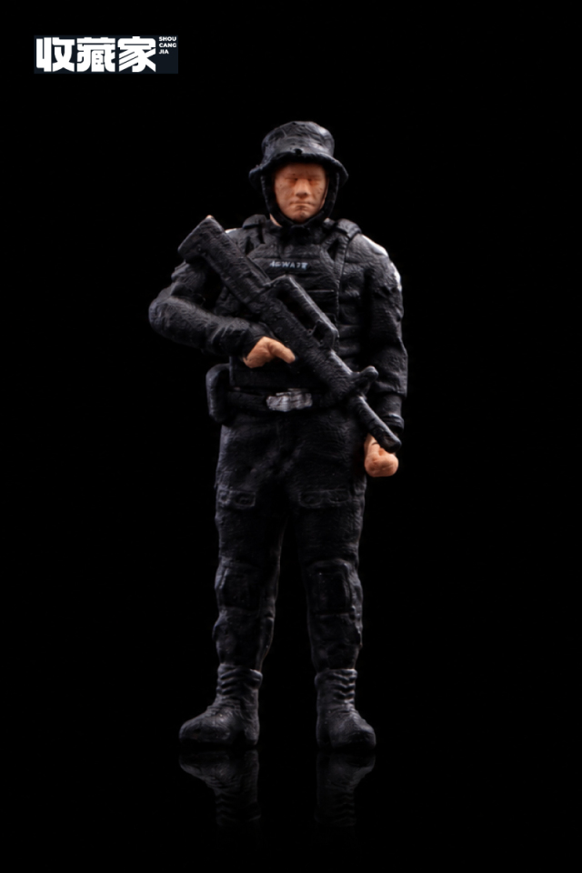 <予約 7月以降発売予定> 収蔵家 SHOUCANGJIA 1/64 フィギュア 特殊部隊 屈強な男性警察官