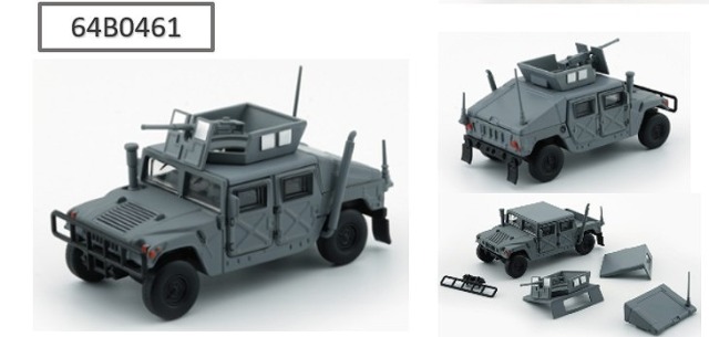 BM CREATIONS 1/64 ハンヴィー 4-CT マットダークグレー