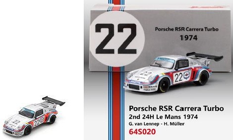 <予約 2026/9月発売予定> Spark 1/64 Porsche RSR Carrera Turbo No.22 2nd 24H Le Mans 1974 G. van Lennep - H. Muller