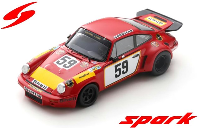 Spark 1/64 Porsche 911 Carrera RSR 3.0 No.59 24H Le Mans 1975 T. Schenken - H. Ganley