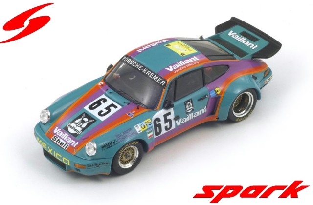 Spark 1/64 Porsche 911 Carrera RSR 3.0 No.65 24H Le Mans 1975 B. Sprowls - J. Carlos Bolanos - A. Contreras