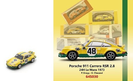 <予約 2026/9月発売予定> Spark 1/64 Porsche 911 Carrera RSR 2.8 No.48 24H Le Mans 1973 P. Gregg - G. Chasseui