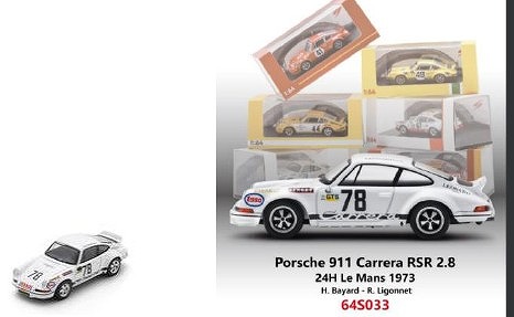 <予約 2026/9月発売予定> Spark 1/64 Porsche 911 Carrera RSR 2.8 No.78 Le Mans 1973 H. Bayard - R. Ligonnet