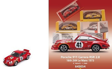 <予約 2026/9月発売予定> Spark 1/64 Porsche Carrera RSR 2.8 No.41 16th 24H Le Mans 1973  F. Vetsch - J. Selz