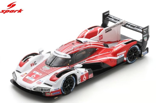 Spark 1/64 Porsche 963 No.6 PORSCHE PENSKE MOTORSPORT 2nd Le Mans 24H 2025 K. Estre - L. Vanthoor - M. Campbell