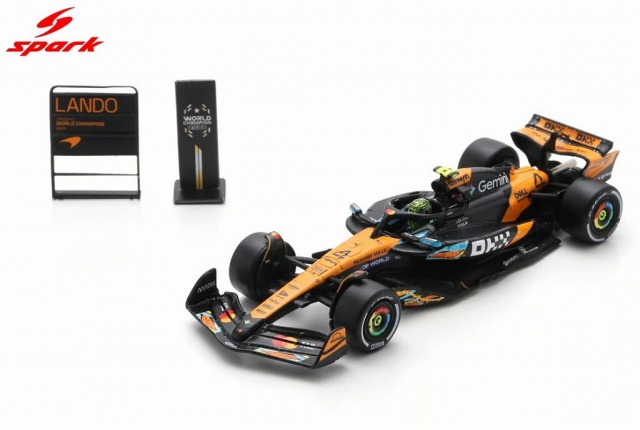 Spark 1/64 McLaren MCL39 No.4 3rd Abu Dhabi GP 2025 F1 Drivers' World Champion 2025 Lando Norris