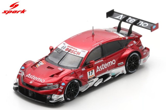 Spark 1/64 Astemo CIVIC TYPE R-GT Astemo REAL RACING No.17 GT500 SUPER GT 2025 K. Tsukakoshi - S. Koide