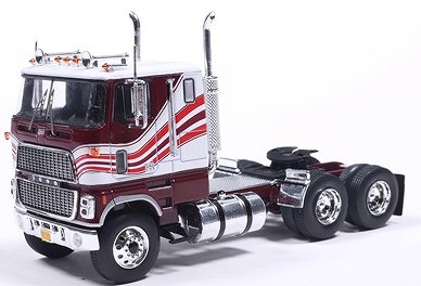 <予約 2025/12月以降発売予定> ixo 1/64 フォード CL 9000 1976 ホワイト/レッドストライプ